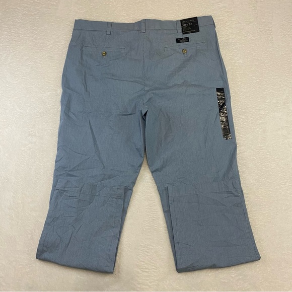 Banana Republic Dress Pants Mens 38X32 Aiden Chino Gray White Slim Fit Straight - Picture 1 of 9